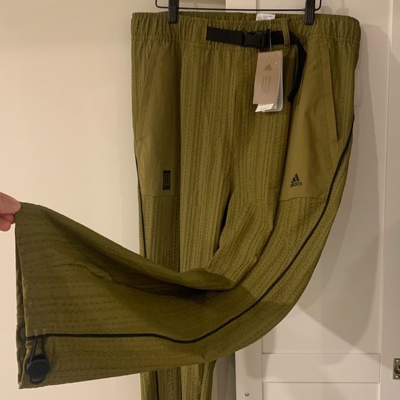 Men's Adidas Wj Wv Wide Pnt Martial Arts Series Adjustable Belt Sports Pants - Picture 3 of 7